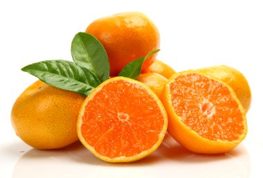 Ripe oranges fruits clipart