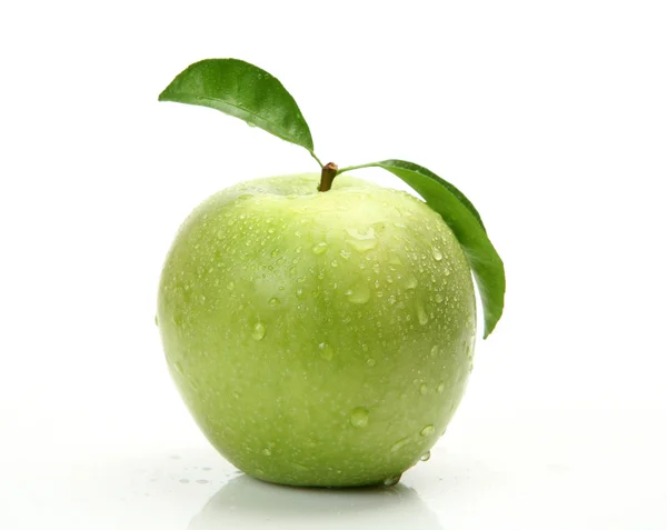 Mogen grönt äpple — Stockfoto