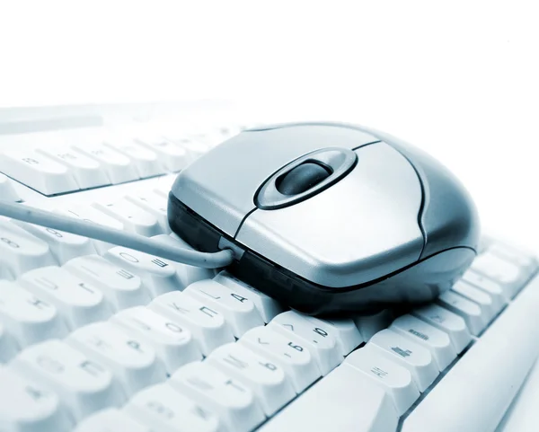 Komputer mysz i klawiatura — Zdjęcie stockowe
