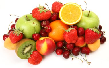 Olgun meyve ve çilek