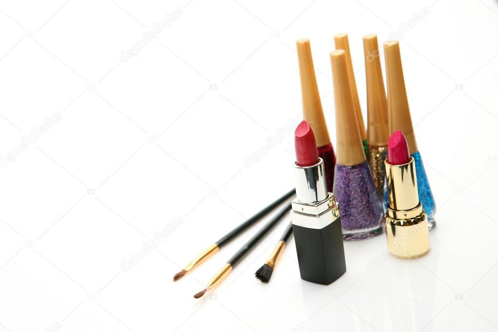 Different decorative cosmetics