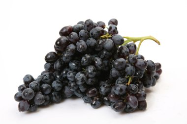 Beyaz üzerine taze üzüm