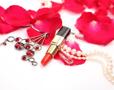 beyaz üzerine Dekoratif kozmetik