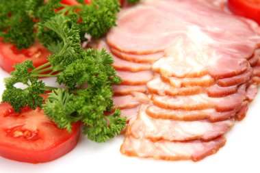 İştah açıcı jambon beyaz