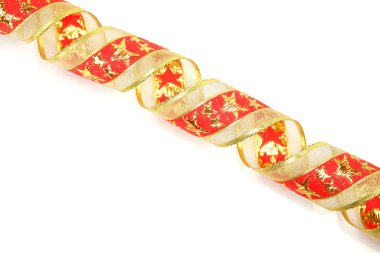 Beyaz üzerine dekoratif bant