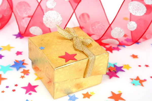 Gift Box with a bow — Stock Photo, Image