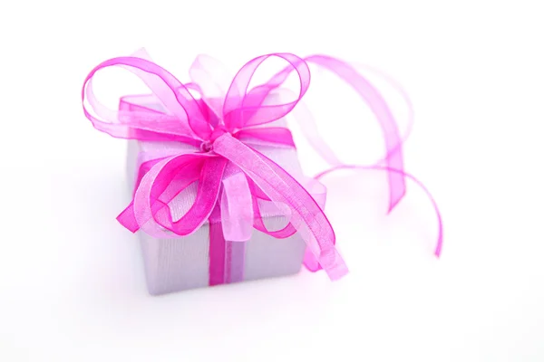 Box with a bow — Stock Photo, Image