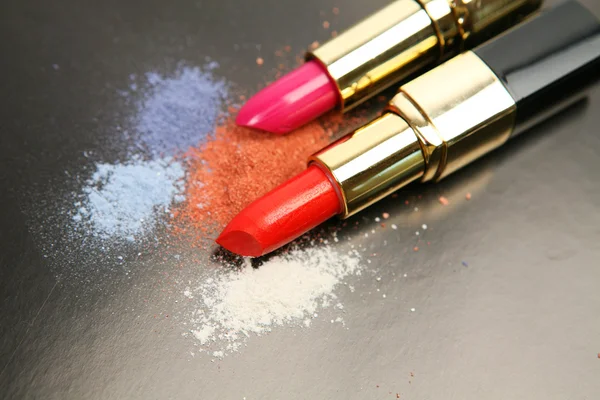 Red and pink lipsticks — Stock Photo, Image