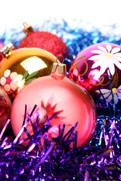 Decoratieve kerstballen Stockafbeelding