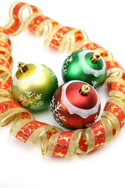 Decoratieve kerstballen Rechtenvrije Stockfoto's