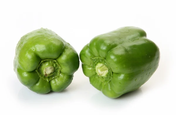 Fresh green peppers — Stock Photo, Image