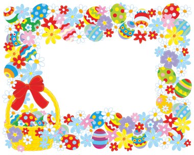 Paskalya kenarlık çerçevesi