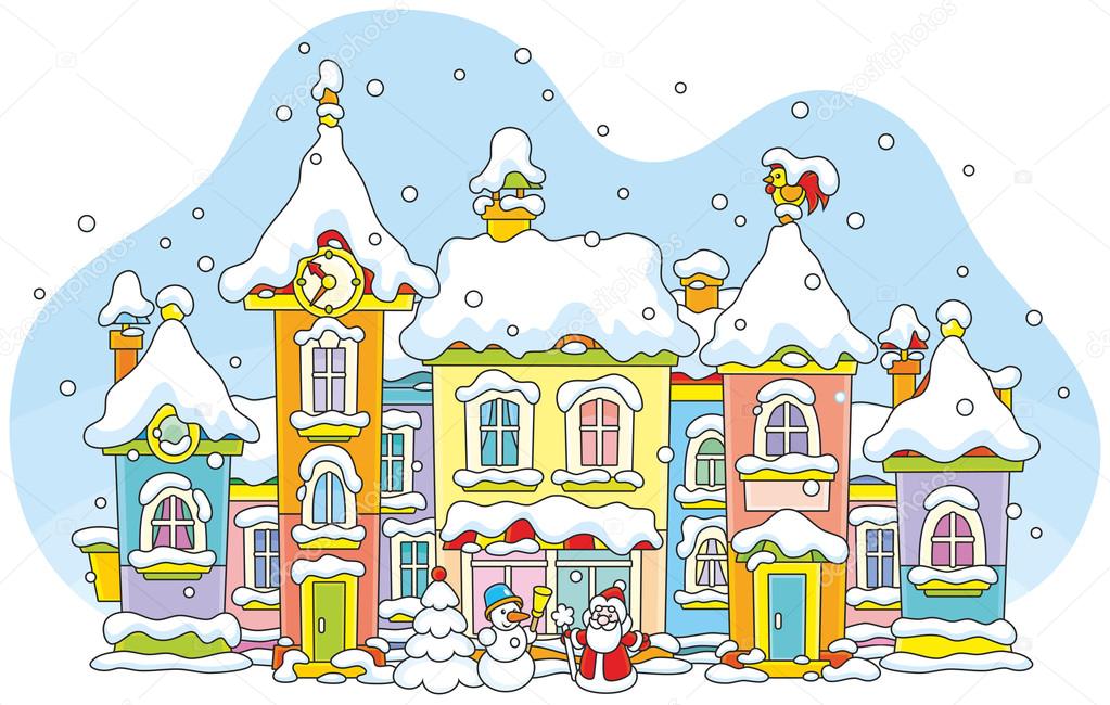 Winter toy town 