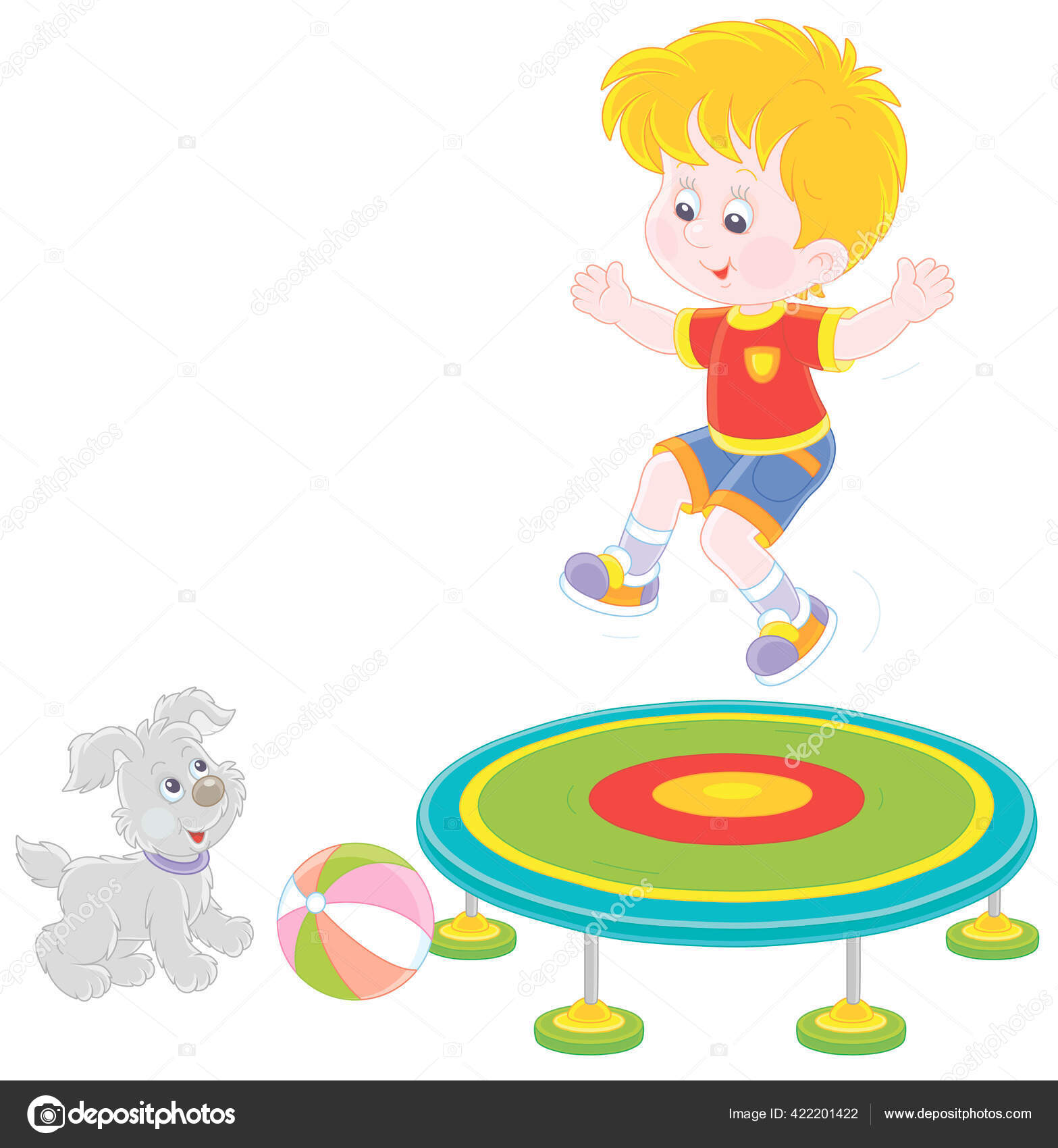 陽気な小さな男の子ジャンプオンおもちゃトランポリン上の遊び場 小さなかわいいカップ見て彼 ベクトル漫画イラスト隔離された白い背景 ストックベクター C Alexbannykh 陽気な小さな男の子ジャンプオンおもちゃトランポリン上の遊び場 小さなかわいいカップ見て彼 ベクトル漫画イラスト隔離された白い背景 ストックベクター C Alexbannykh