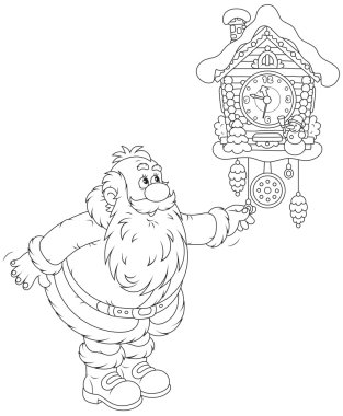 Noel Baba guguklu saat Rüzgar