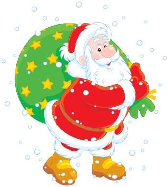 Santa çantası hediye ile