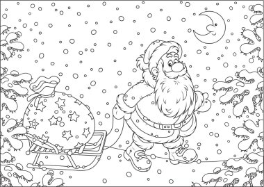 Noel Baba hediye çanta