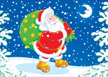 Santa çantası hediye ile