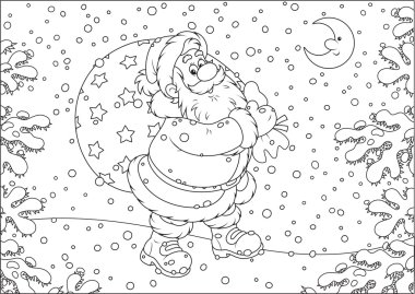 Santa çantası hediye ile