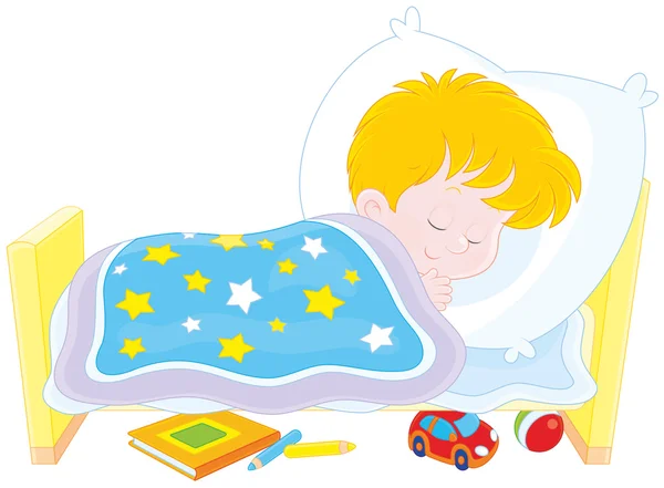 Boy sleeping — Stock Vector