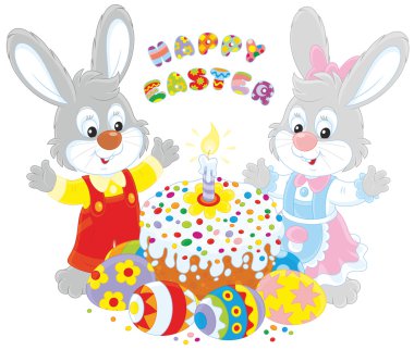 Mutlu Paskalya tavşanları