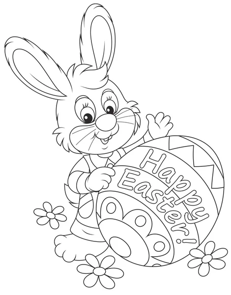 Easter card with a Bunny — Stock Vector