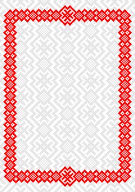 Slovence geleneksel desen süsleme ile arka plan