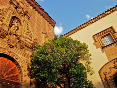 Eski kilise ile zeytin ağacı oluşturma