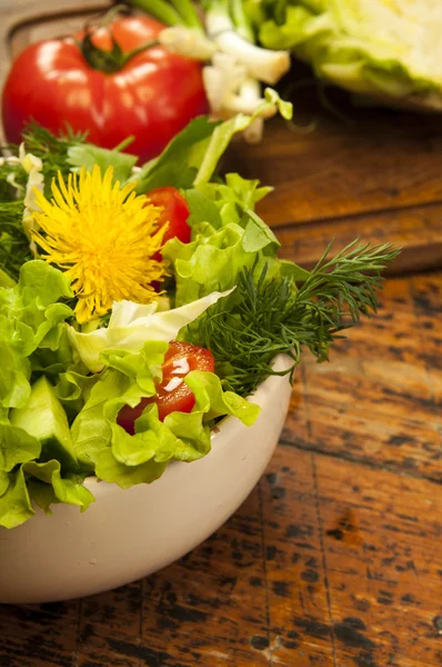 Salada de legumes frescos — Fotografia de Stock