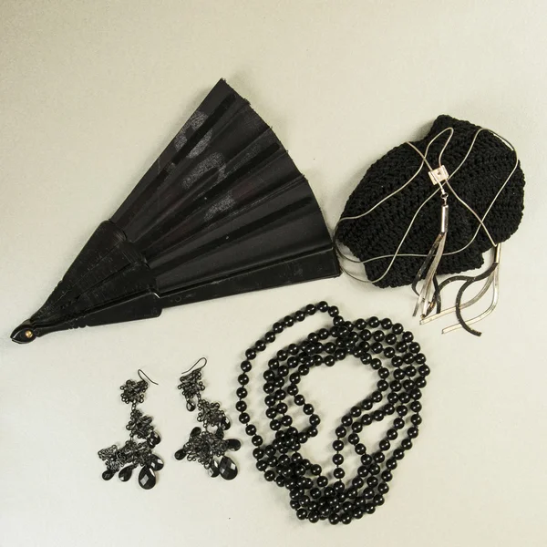 Accessori donna nero — Foto Stock