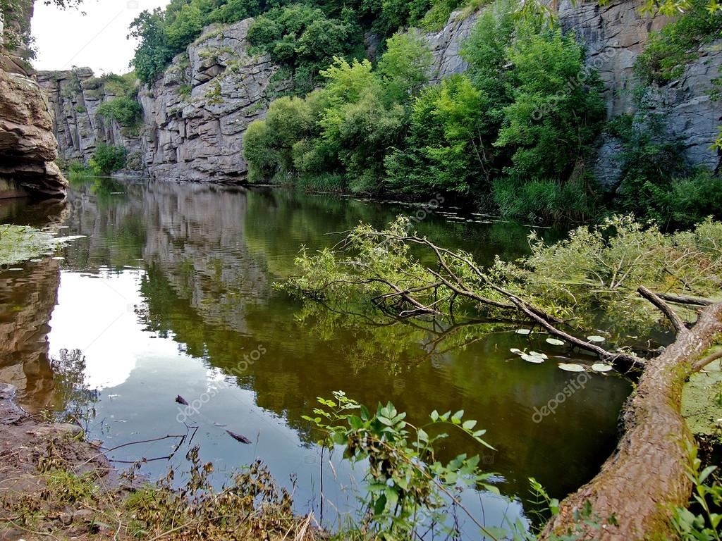 River channel among rocks — Stock Photo © anele77 53775001
