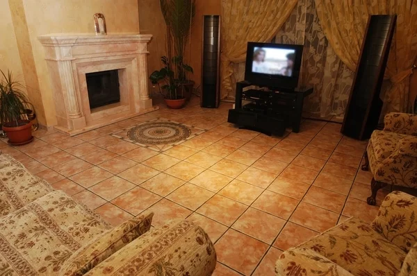 Bright luxury living room — Stock Photo, Image
