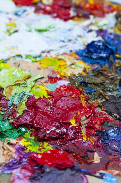 Close up of painting pallete — Stock Photo, Image