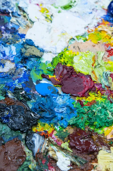 Close up of painting pallete — Stock Photo, Image