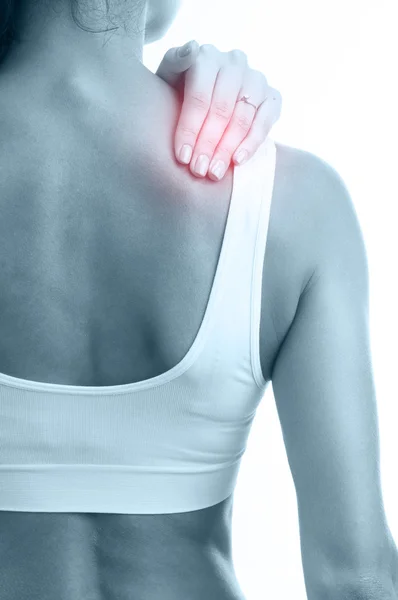 Woman with shoulder pain — Stock Photo, Image