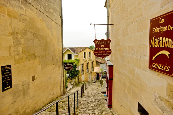 Vackra gatorna i Saint-Emilion — Stockfoto
