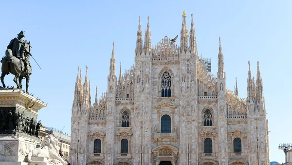 Гарний світло готичної архітектури Дуомо ді Мілано Мілан, Італія. — стокове фото