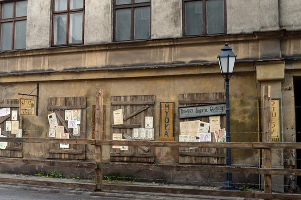 Cenas para filmar o filme histórico Música, Amor e Guerra em 18 de outubro de 2015 em Lodz, Polônia . — Fotografia de Stock