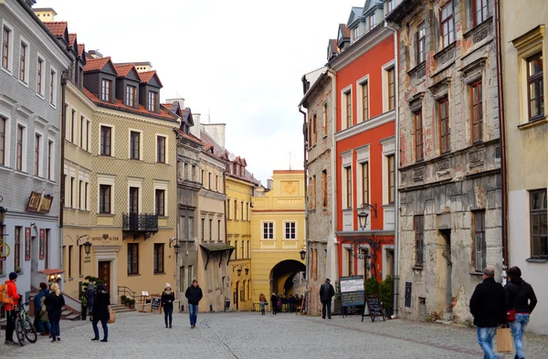 LUBLÍN, POLONIA - 14 DE NOVIEMBRE: Ciudad vieja de Lublin el 14 de noviembre de 2015 en Lublin, Polonia . —  Fotos de Stock