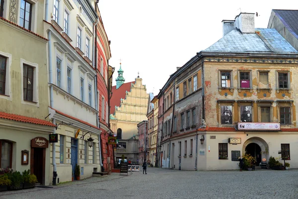 Lublin, Polska - 14 listopada: Stare miasto w Lublinie 14 listopada 2015 roku w Lublin, Polska. — Zdjęcie stockowe
