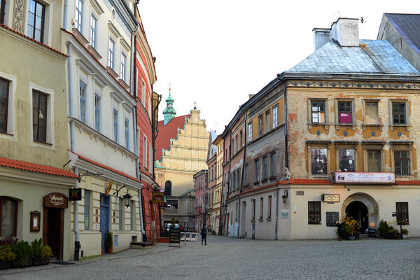 LUBLIN, POLAND - NOVEMBER 14: Old town of Lublin on November 14, 2015 in Lublin, Poland.