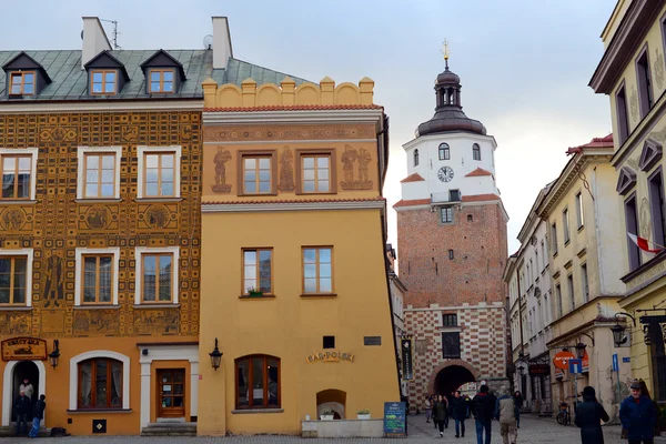 LUBLIN, POLOGNE - 14 NOVEMBRE : Vieille ville de Lublin le 14 novembre 2015 à Lublin, Pologne . — Photo