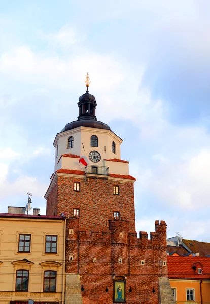 Vista de la Torre de Cracovia en Lublin - Polonia —  Fotos de Stock