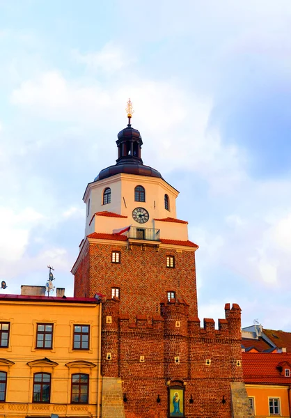 Vista de la Torre de Cracovia en Lublin - Polonia —  Fotos de Stock