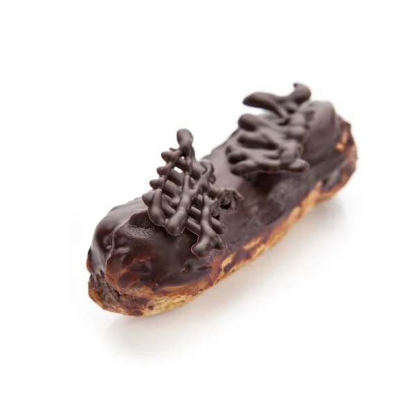 Utsökt grädde dessert éclair — Stockfoto