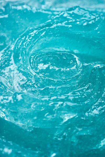 Textuur Van Blauwe Cosmetische Gel Bevroren Vloeistof — Stockfoto