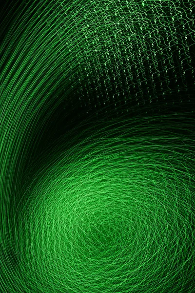 Abstract green digital background made with light brush.