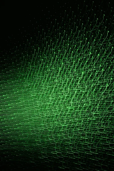 Abstract green digital background made with light brush.