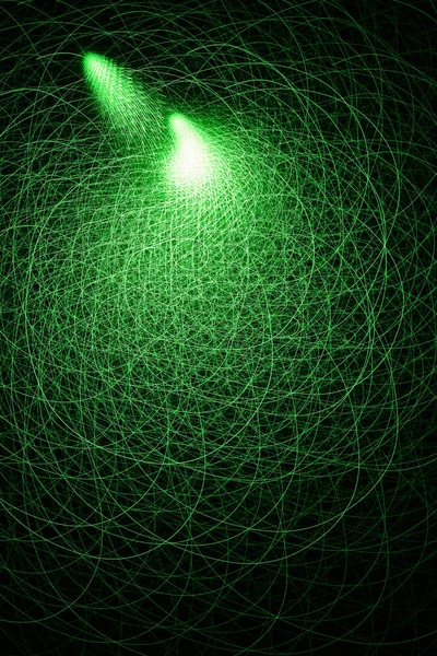 Abstract green digital background made with light brush.