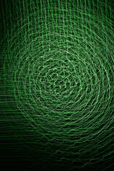 Abstract green digital background made with light brush.